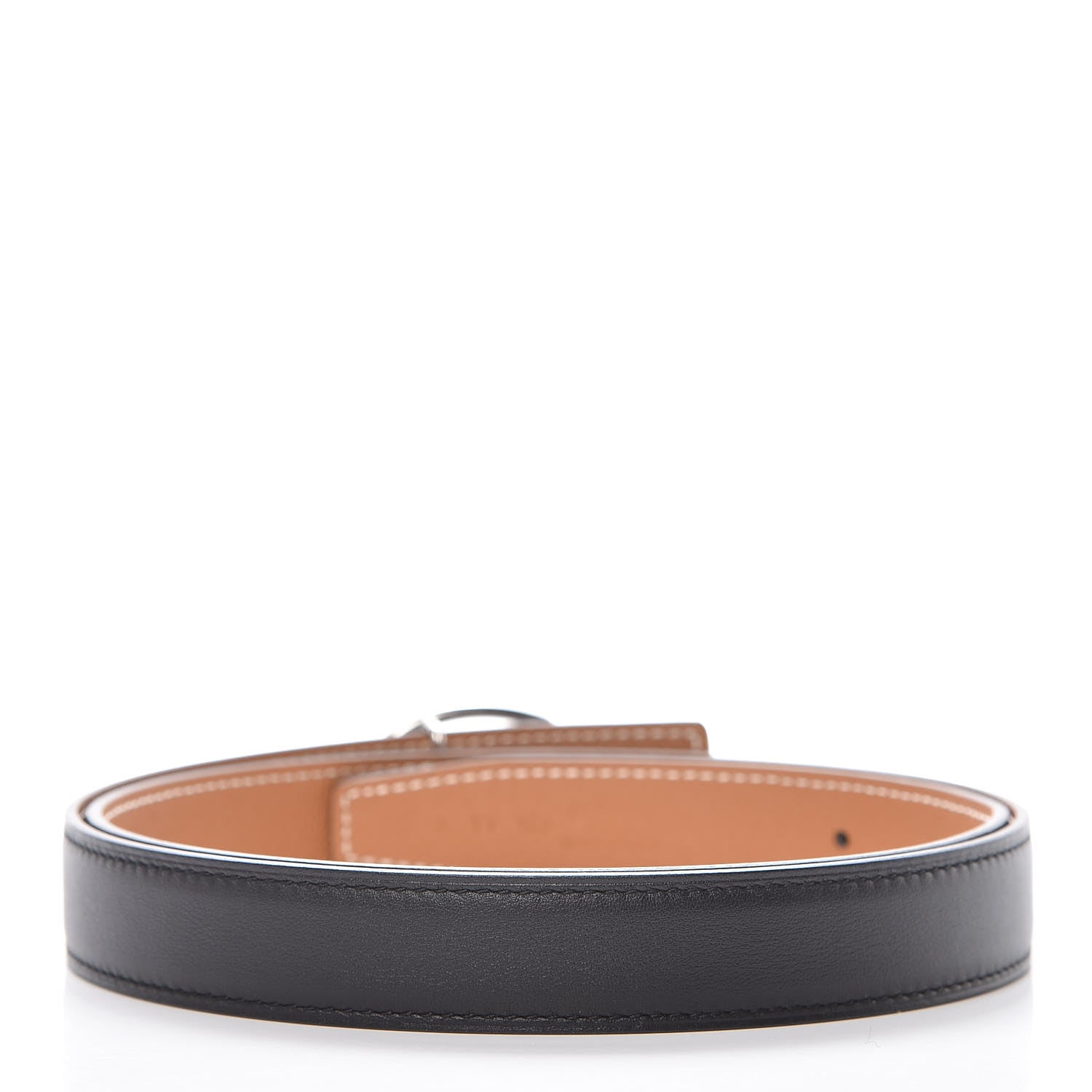 Hermes Epsom Swift 24mm Mors Belt 85 Gold Black 3 of 8