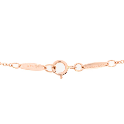 Tiffany 18K Rose Gold Elsa Peretti Infinity Cross Pendant Necklace 5 of 5