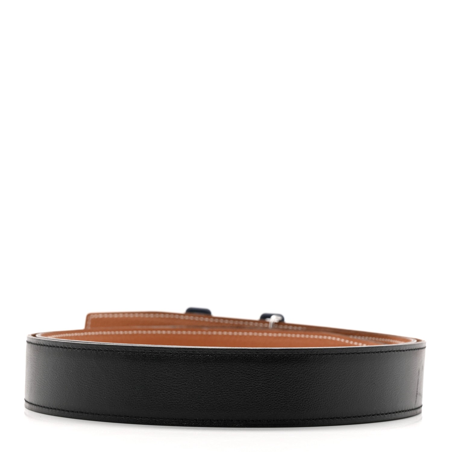 Hermes Chamonix Togo 32mm Tonight Belt 115 46 Black Gold 4 of 7