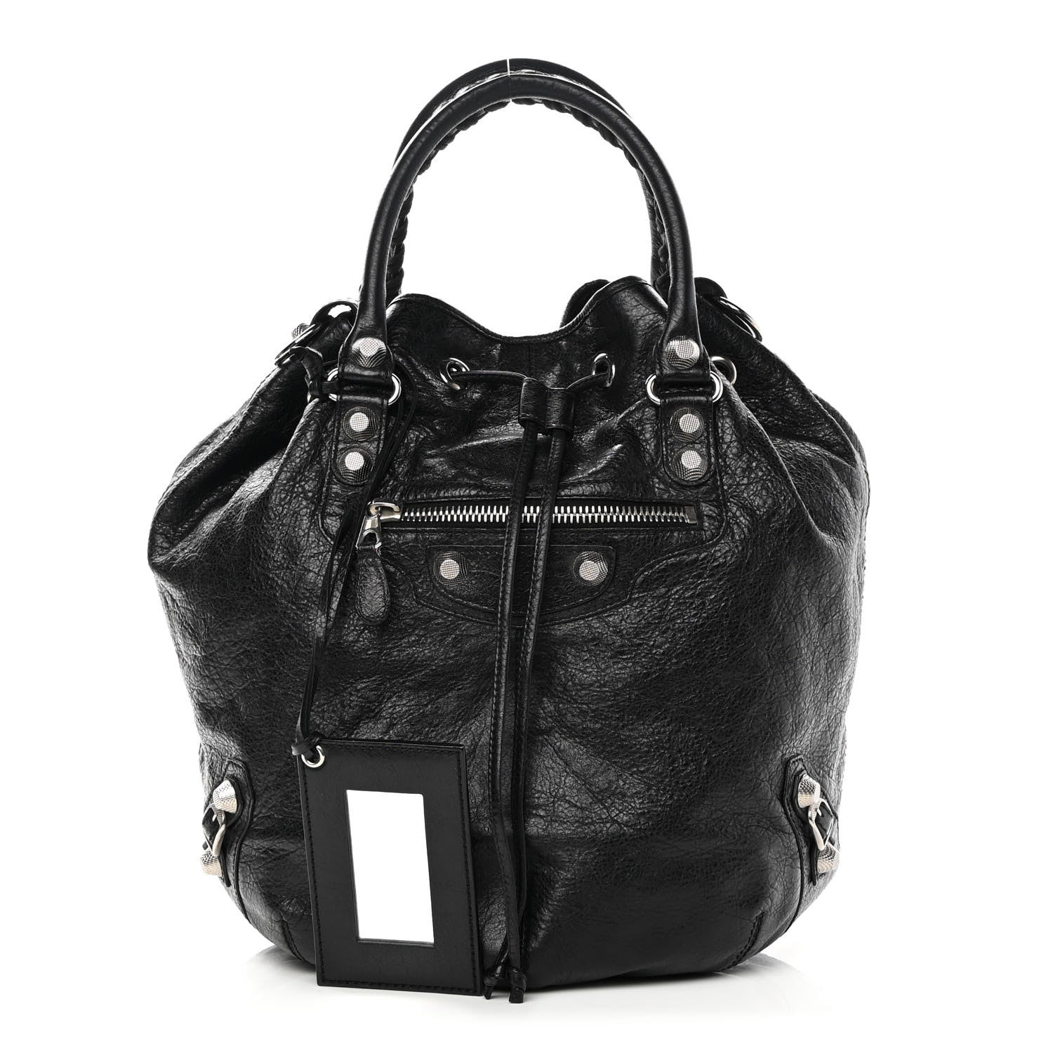 Balenciaga Agneau Giant 12 Silver Hardware Mini Pompon Black 1 of 13