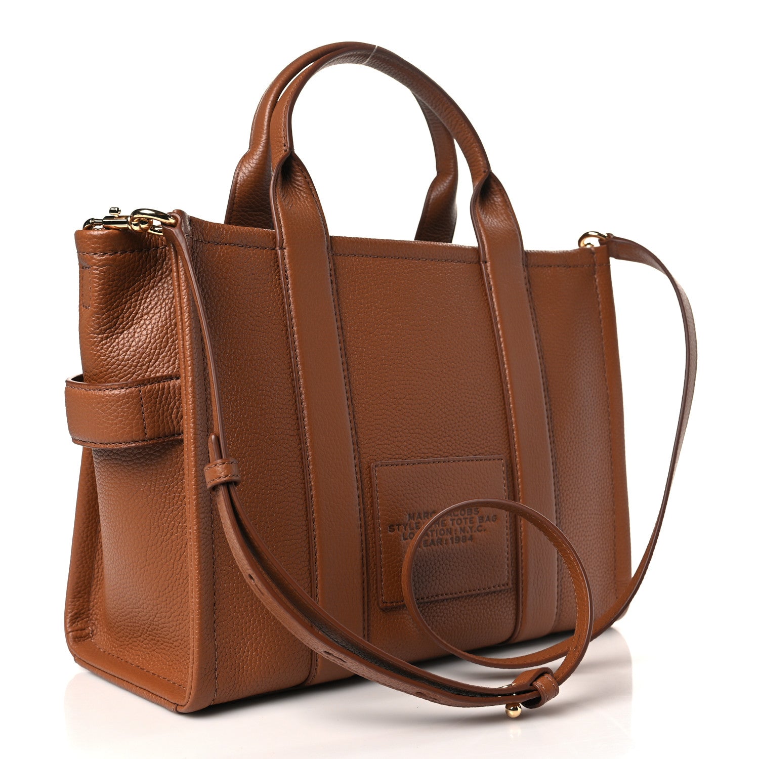 Marc Jacobs Grained Calfskin Medium The Tote Bag Argan Oil 3 of 8