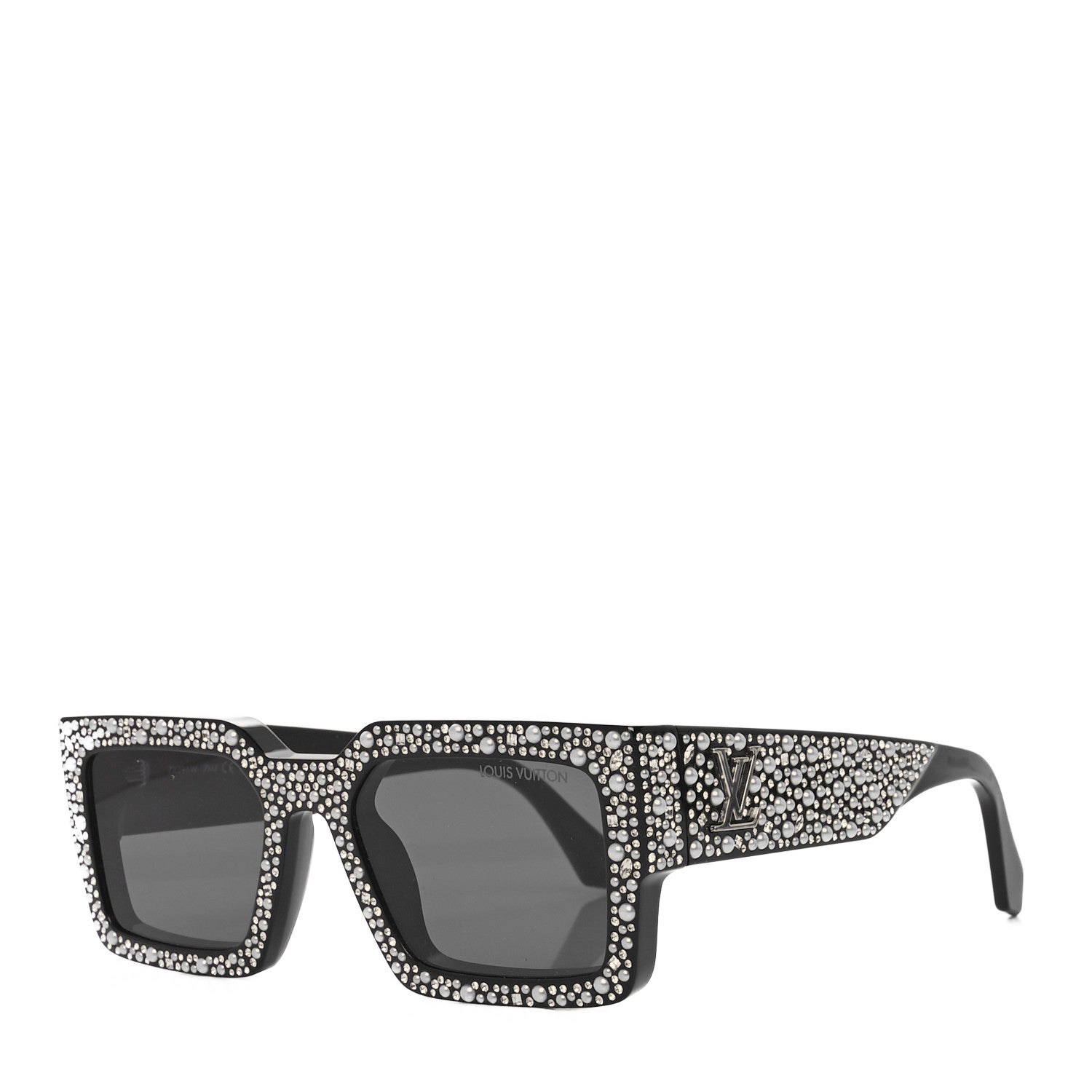 Louis Vuitton Acetate LV Clash Pearls & Strass Sunglasses Z2396W Black 1 of 7