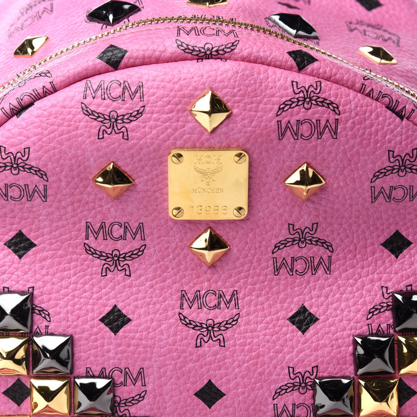 Visetos Studded Medium Stark M Backpack Pink