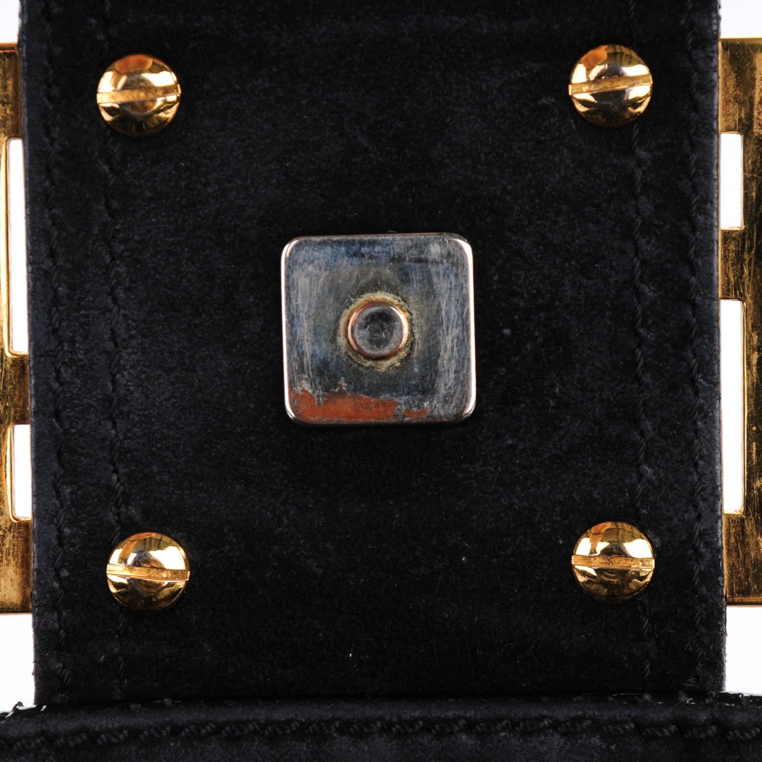 Fendi Vitello Naplak Large Convertible Baguette Black 10 of 16
