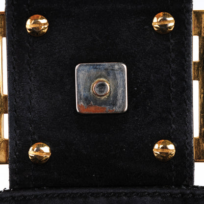Fendi Vitello Naplak Large Convertible Baguette Black 10 of 16