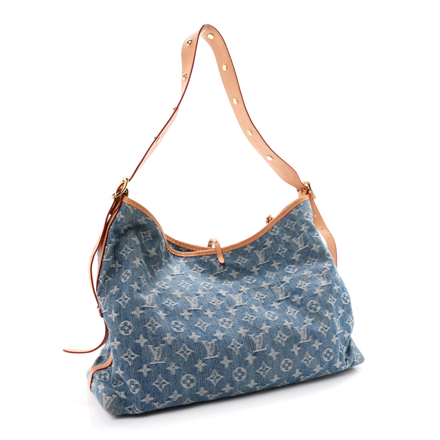 Monogram Denim CarryAll MM Blue