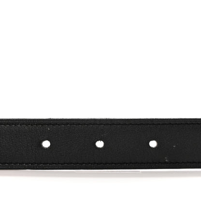Hermes Swift Epsom 24mm Belt Strap 80 32 Black Etoupe 3 of 7