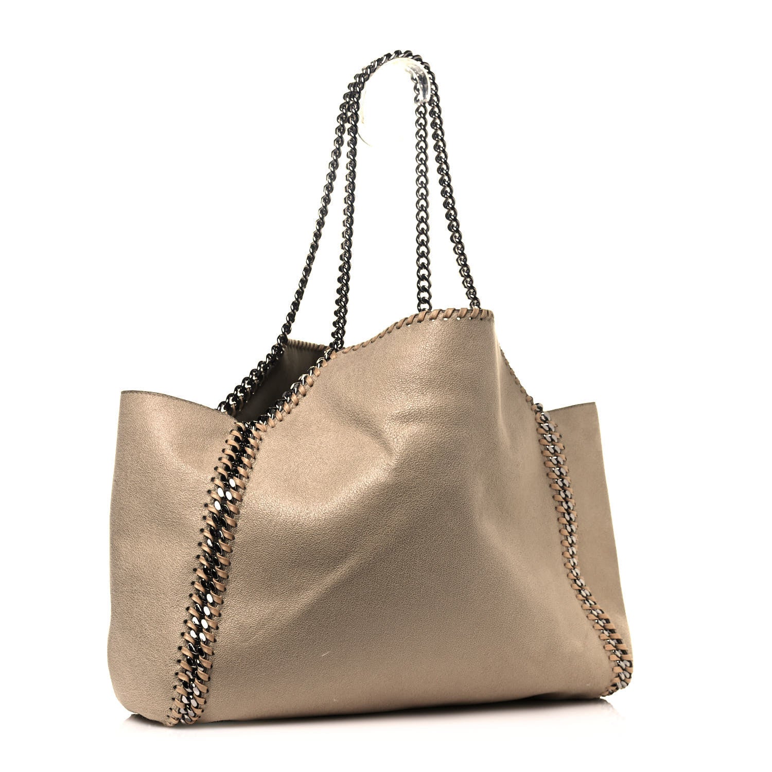Stella McCartney Shaggy Deer Falabella Reversible Tote Clotted Cream 3 of 19
