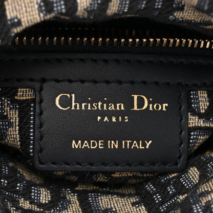 Christian Dior Wicker Oblique Mini Lady Dior Bag Blue 6 of 9