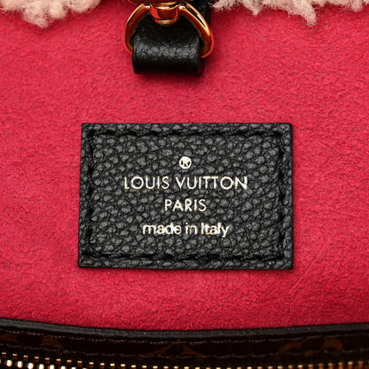 Louis Vuitton Calfskin Monogram Teddy Neverfull MM Black 6 of 10