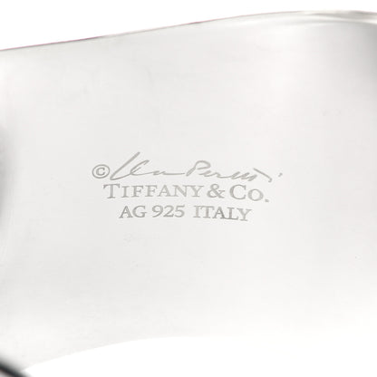 Tiffany Sterling Silver Elsa Peretti Medium Left Wrist Bone Cuff Bracelet 4 of 5