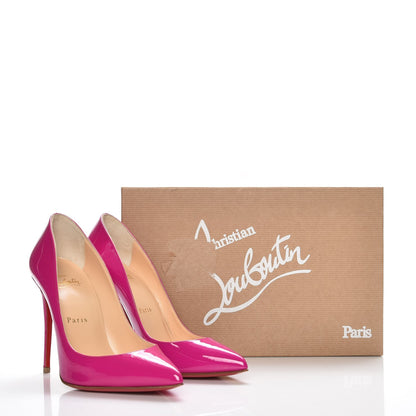 Christian Louboutin Patent Pigalle Follies 100 Pumps 36 Rose Indien 8 of 8