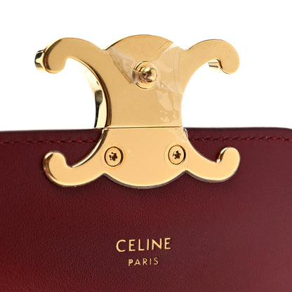Celine Shiny Calfskin Mini Triomphe Carmin 6 of 10