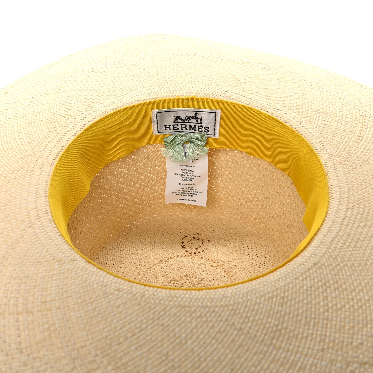 Hermes Straw Carlotta Panama Brisa Hat 58 Naturel 5 of 10