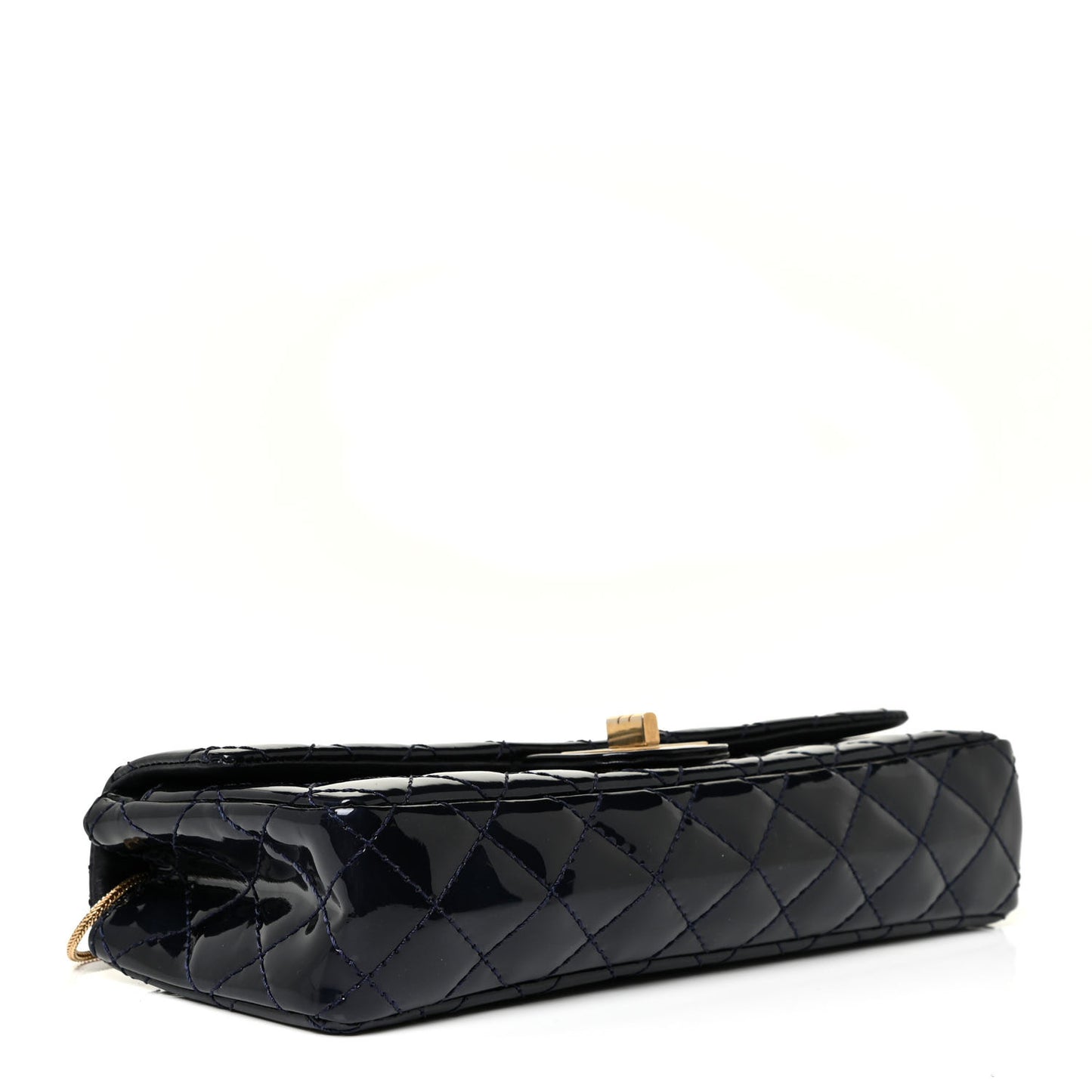 Patent Quilted 2.55 Reissue East West Clutch Navy Blue