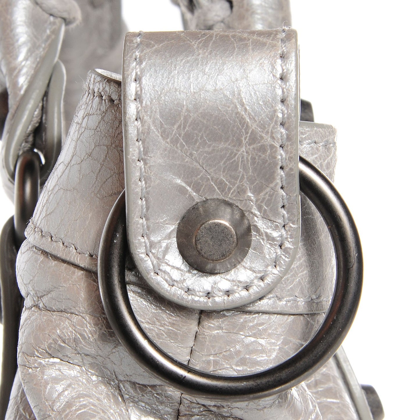 Metallic Agneau Classic Hardware Town Argent
