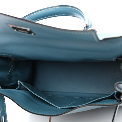 Hermes Swift Kelly Retourne 28 Blue Jean 4 of 14