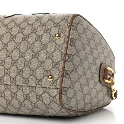 Gucci GG Supreme Monogram Garden Collection Medium Boston Beige Tuscany 10 of 10