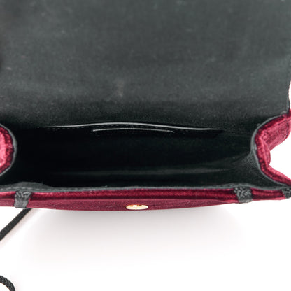 Saint Laurent Velvet Opium 2 Crossbody Bag Bordeaux Black 5 of 10