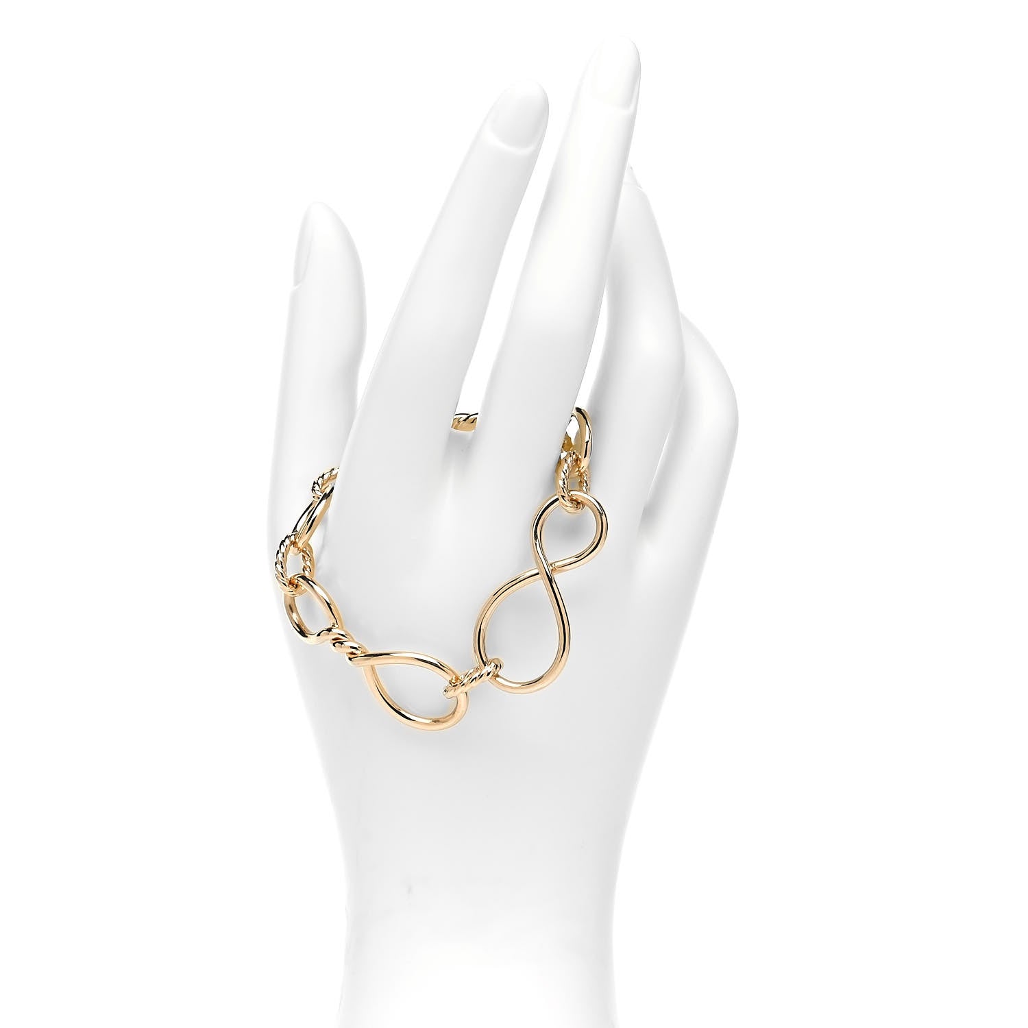 David Yurman 18K Yellow Gold Continuance Link Bracelet 2 of 5