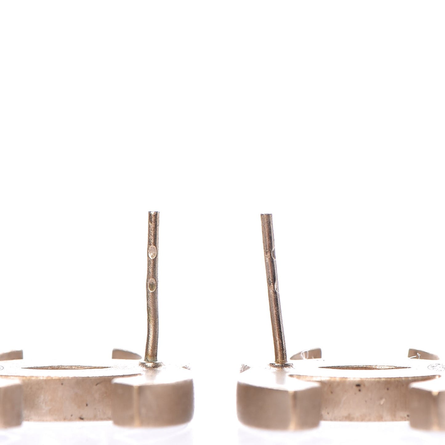 Lambskin CC Earrings Silver