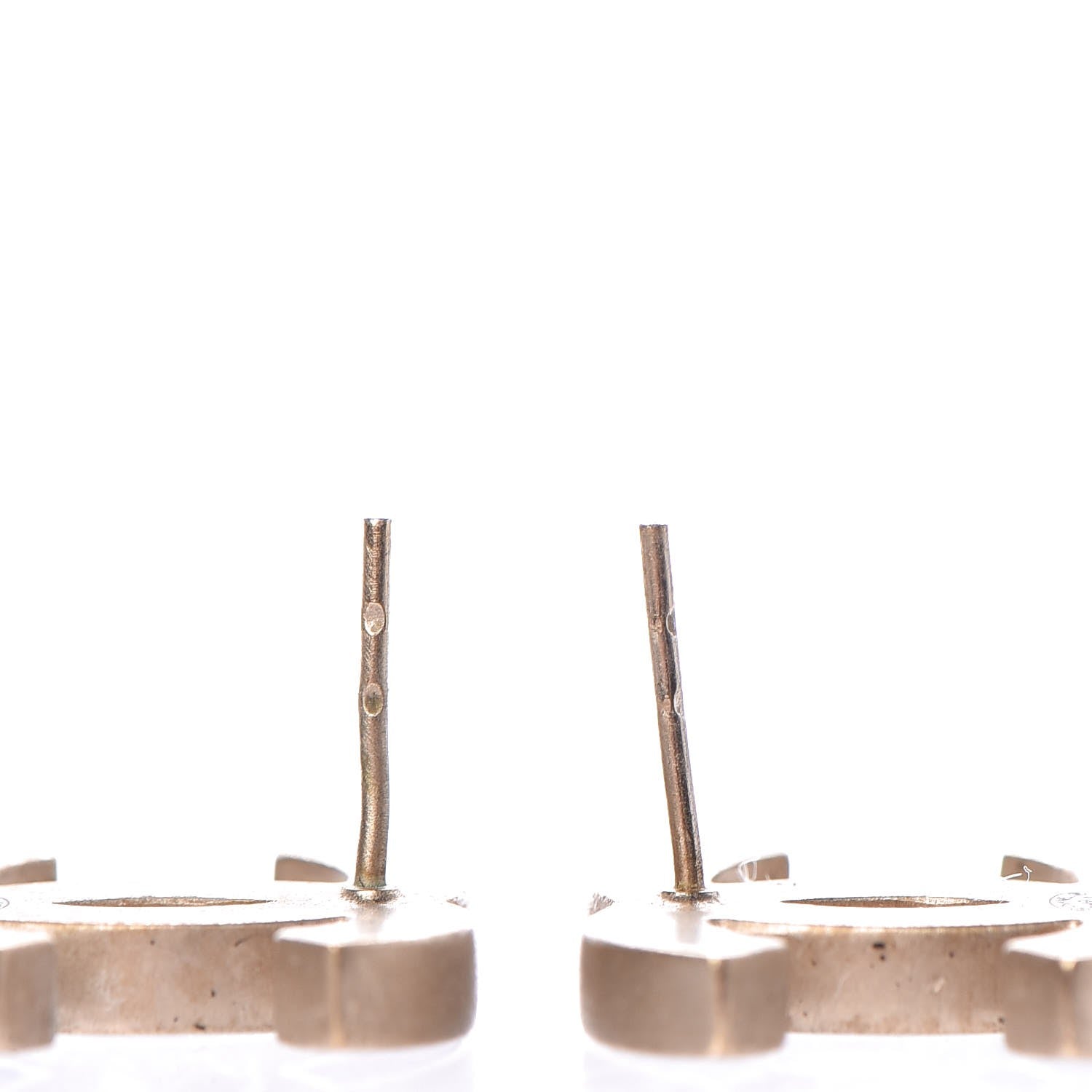 Chanel Lambskin CC Earrings Silver 4 of 6