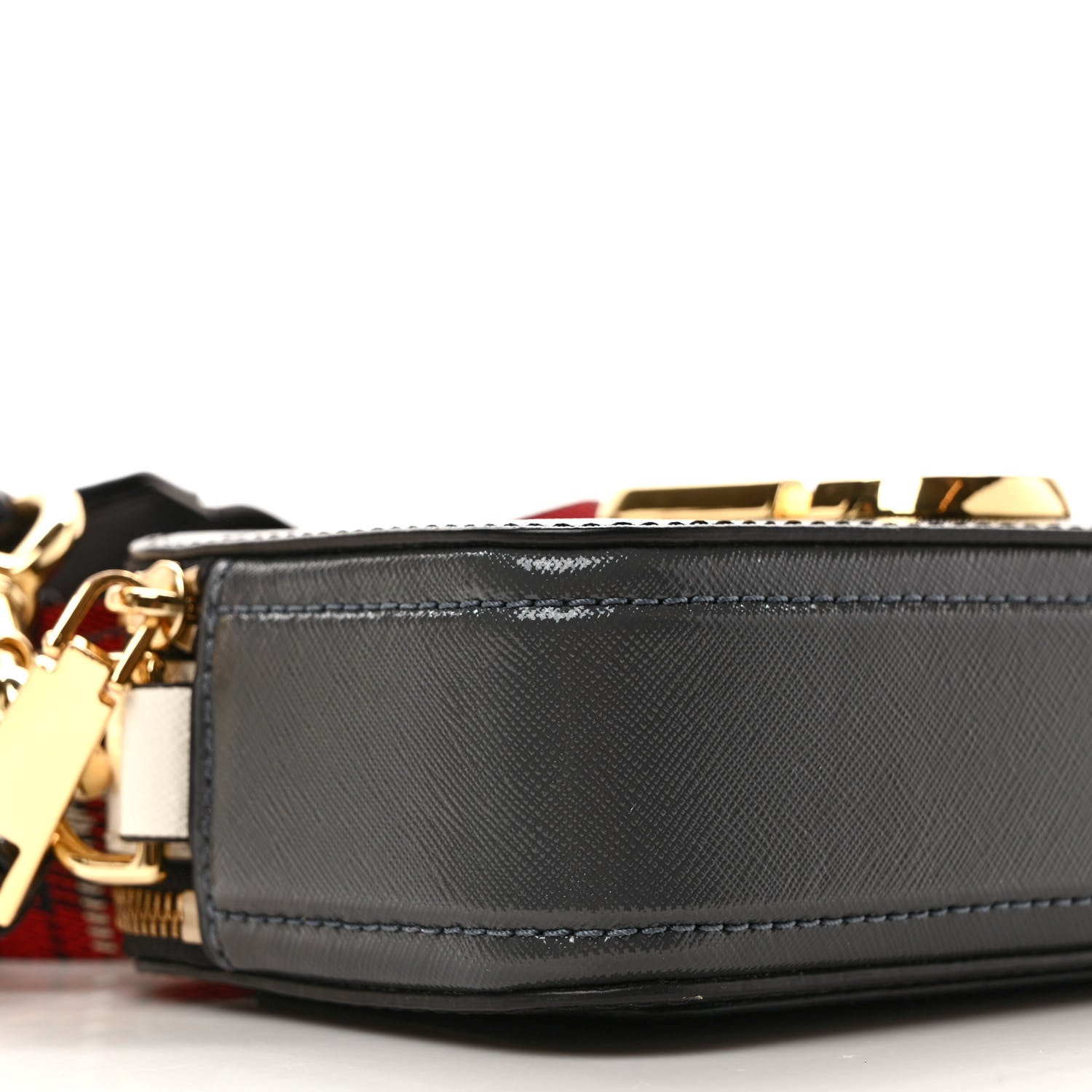 Marc Jacobs Saffiano Snapshot Camera Bag Black White Multicolor 8 of 9