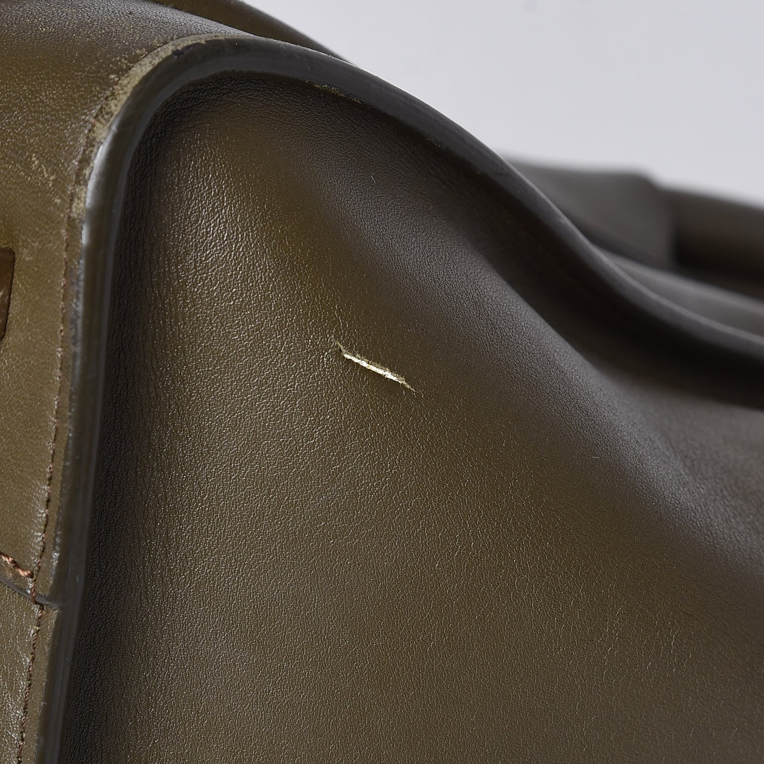 Celine Smooth Calfskin Mini Luggage Khaki 27 of 28