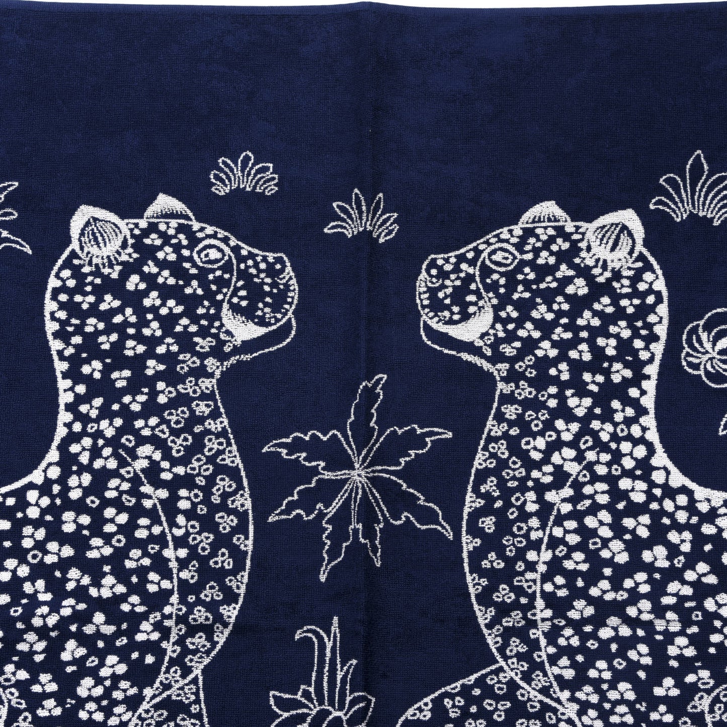 Cotton Terry Yachting Tattoo Leopards Beach Towel Marine