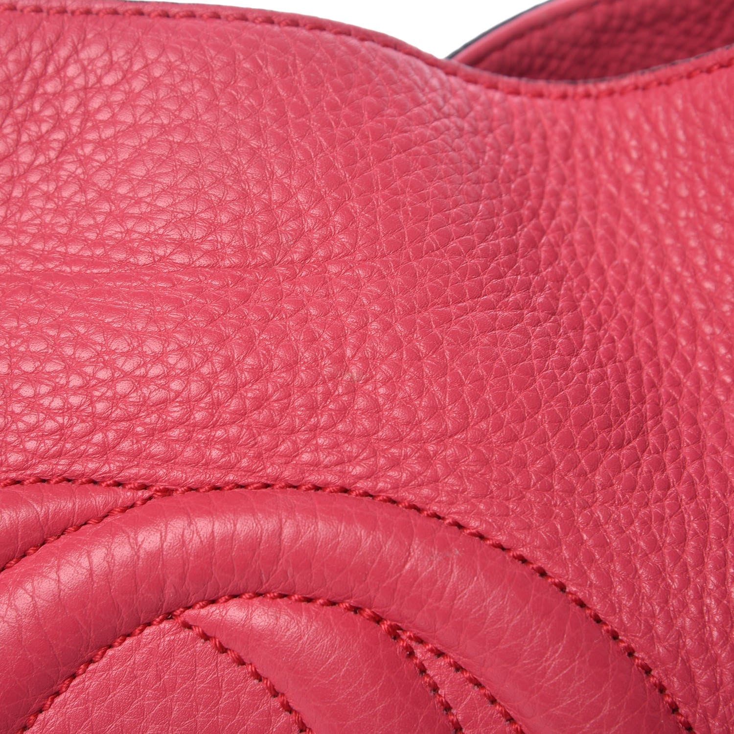 Gucci Pebbled Calfskin Medium Soho Chain Shoulder Bag Pink 15 of 18
