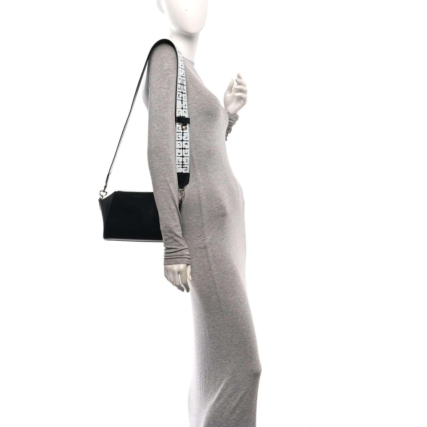 X CHITO Box Calfskin 4G Printed XS Graffiti Antigona Black White