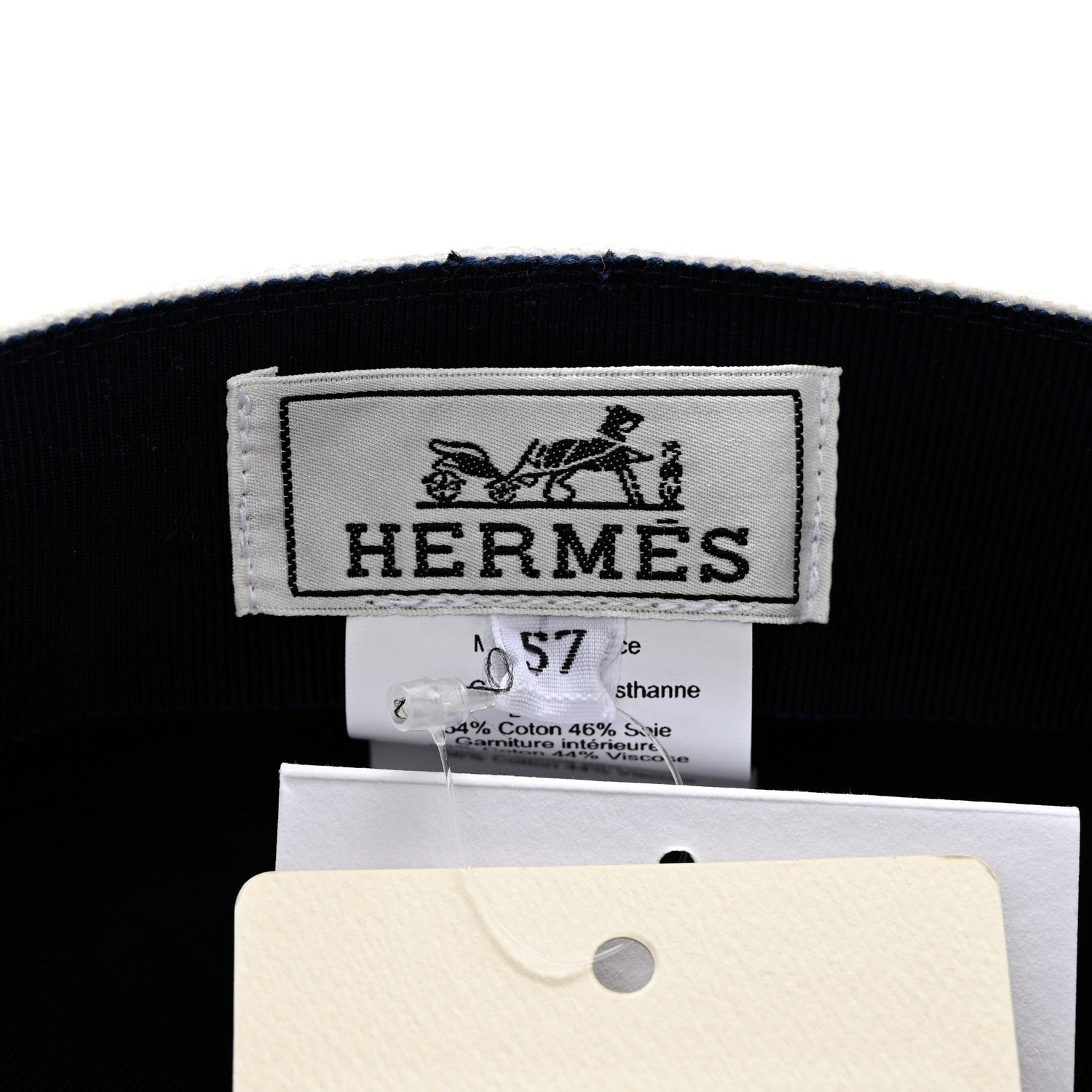 Hermes Canvas Womens Vauban Chaine d'Ancre Cap 57 Blanc Casse 8 of 9