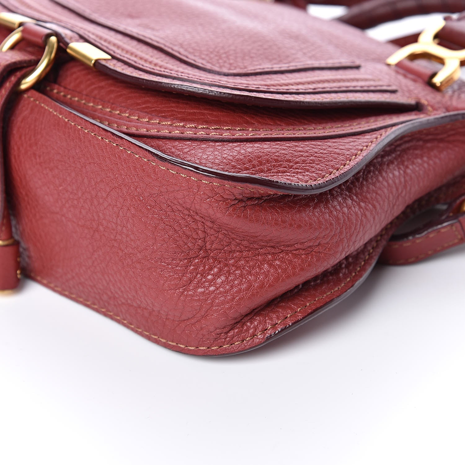 Chloe Calfskin Mini Marcie Satchel Garnet 8 of 9