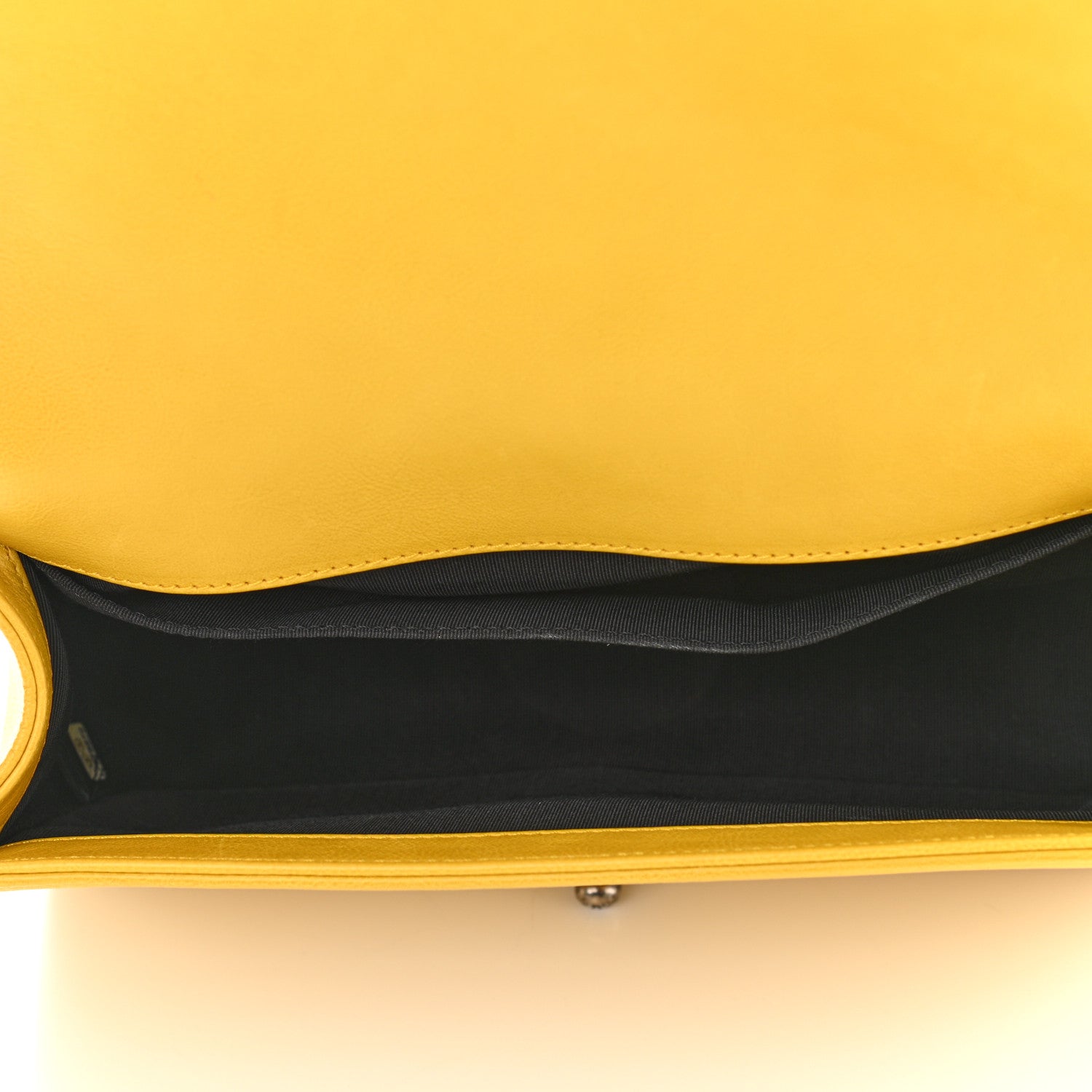 Chanel Calfskin Quilted Medium Boy Flap Yellow 5 of 10