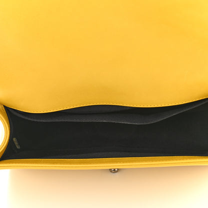 Chanel Calfskin Quilted Medium Boy Flap Yellow 5 of 10