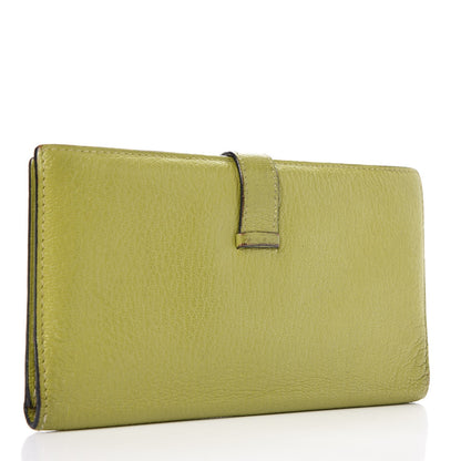Hermes Chevre Mysore Bearn Wallet Vert Anis 3 of 18