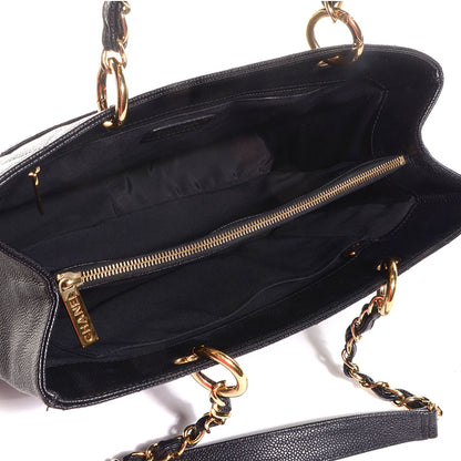 Chanel Caviar Quilted Grand Shopping Tote GST Black 5 of 7