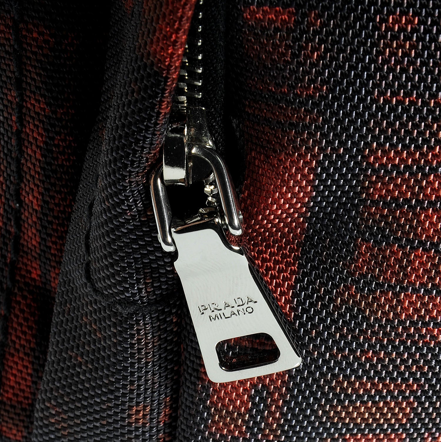 Prada Cordura Crocco Satchel Rosso 11 of 11