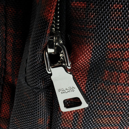 Prada Cordura Crocco Satchel Rosso 11 of 11