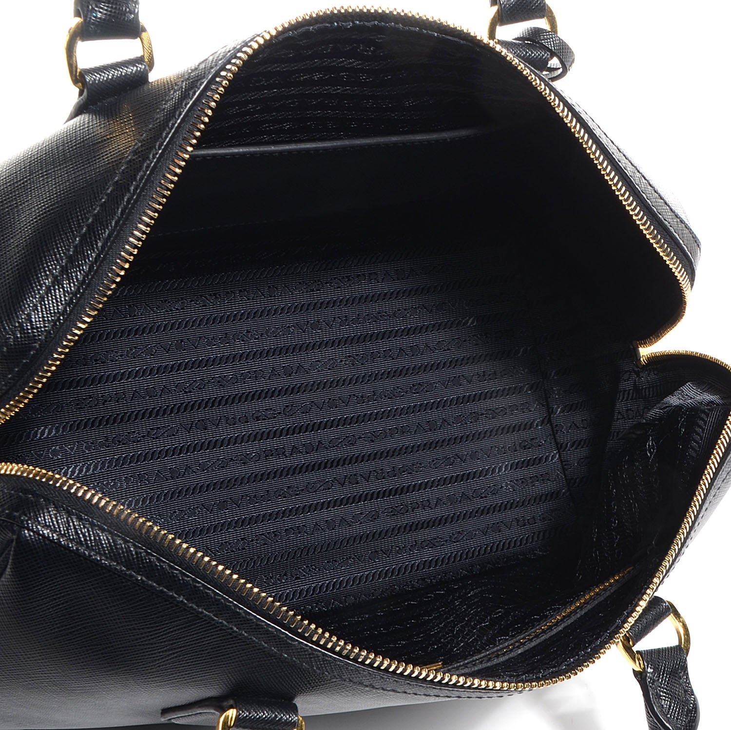 Prada Saffiano Lux Bowler Black 5 of 11