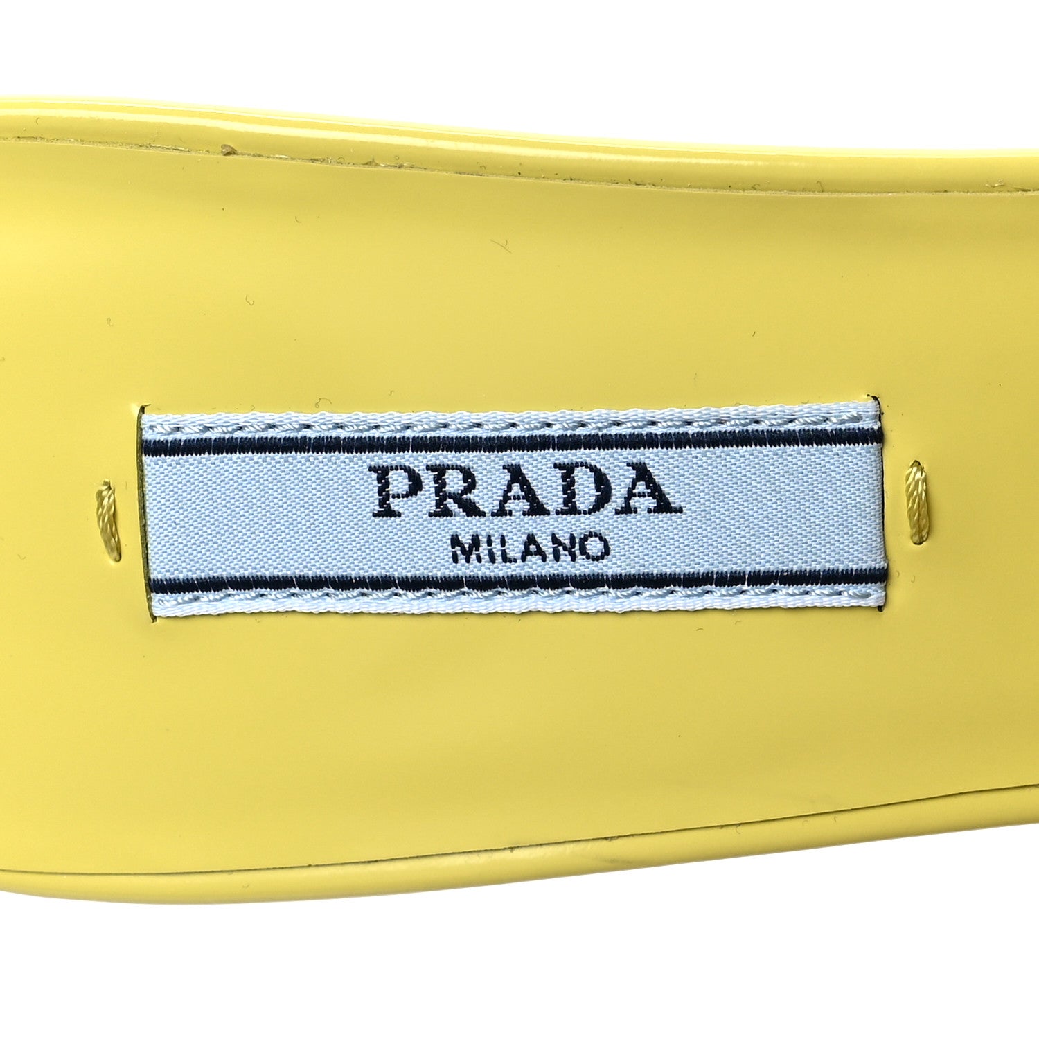 Prada Spazzolato Logo 75mm Slide Sandals 37 Cedro 7 of 8