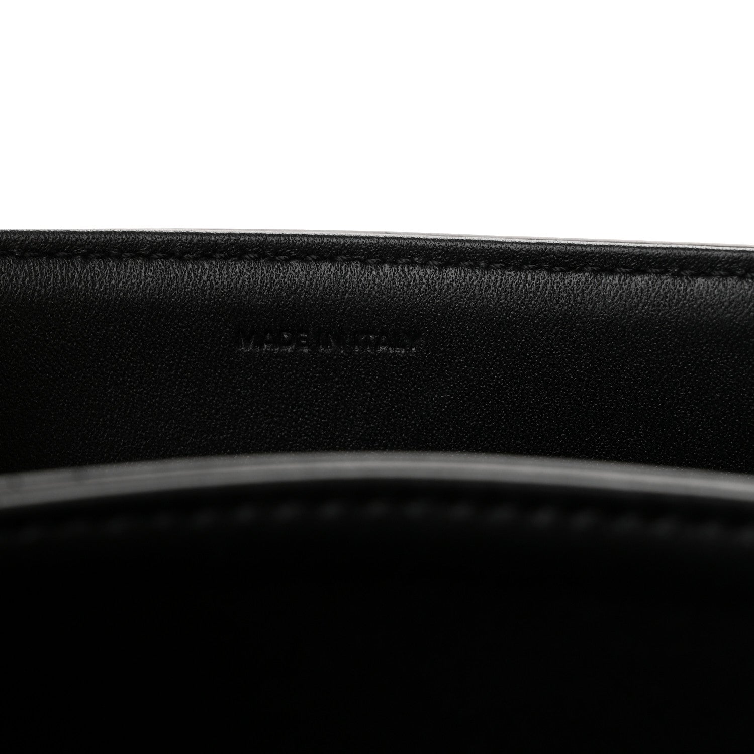 Celine Shiny Calfskin Medium Triomphe  Black 7 of 11