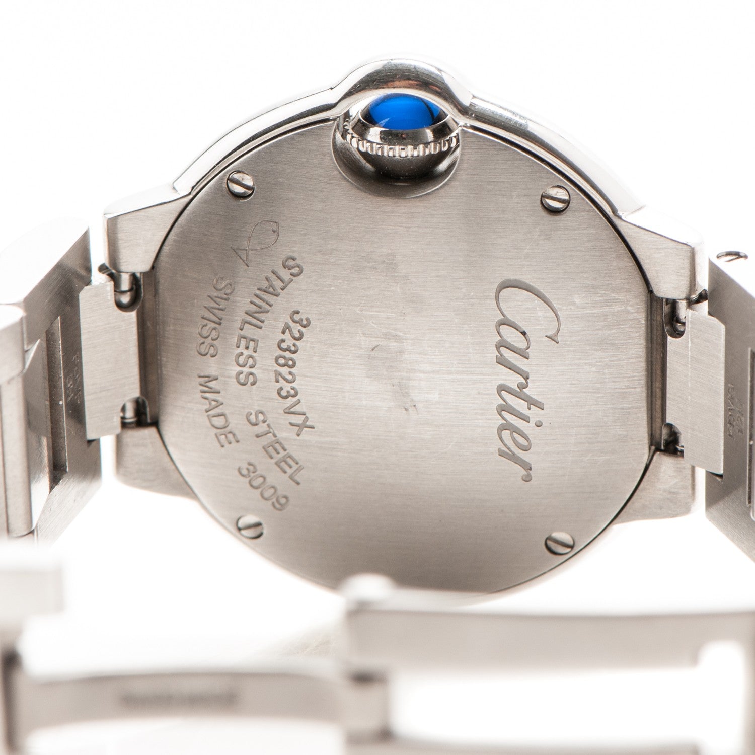 Cartier Stainless Steel Diamond 28mm Ballon Bleu De Quartz Watch 9 of 10