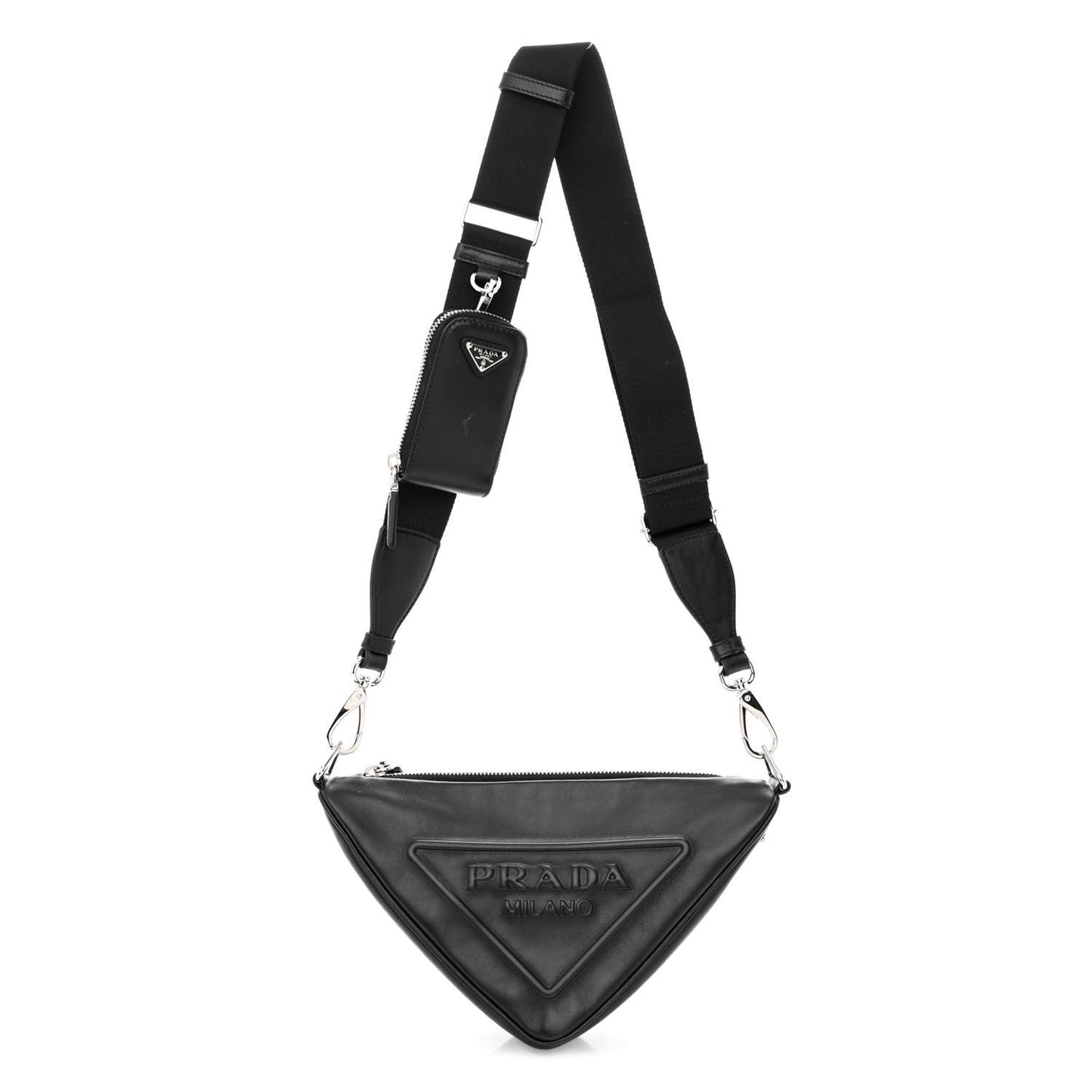 Grace Lux Triangle Shoulder Bag Black