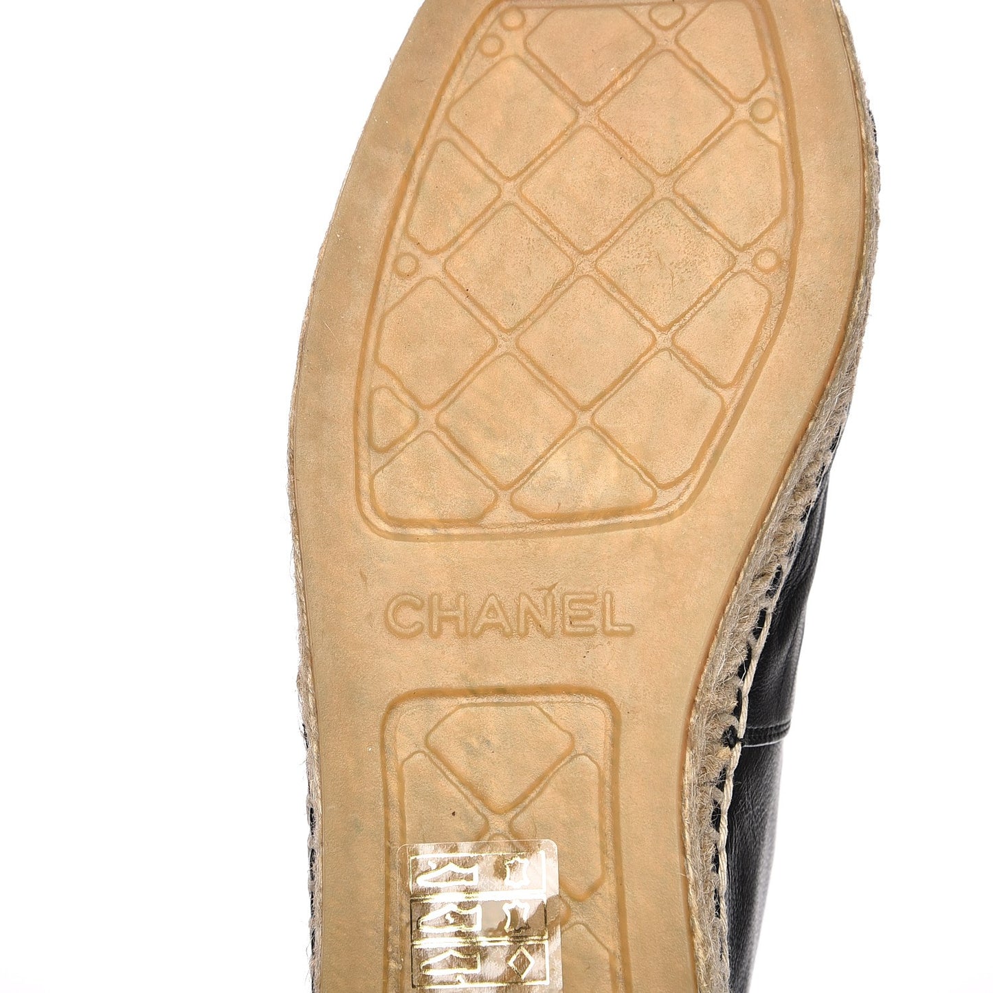Lambskin CC Espadrilles 37 Black