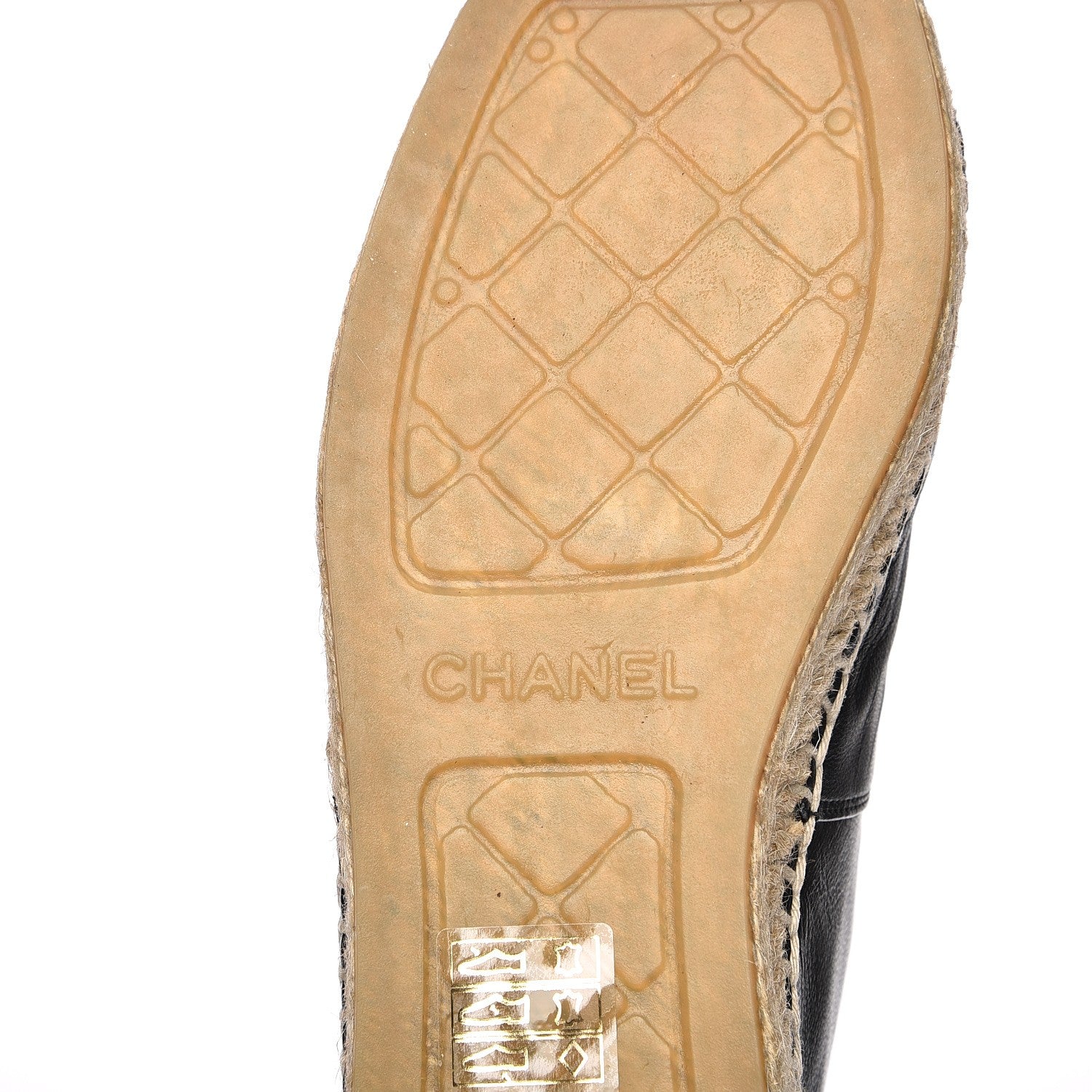 Chanel Lambskin CC Espadrilles 37 Black 7 of 10