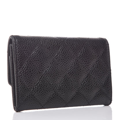 Chanel Caviar Quilted Flap Card Holder Black 3 of 8