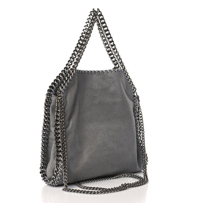 Stella McCartney Shaggy Deer Mini Falabella Fold Over Tote Light Grey 3 of 9