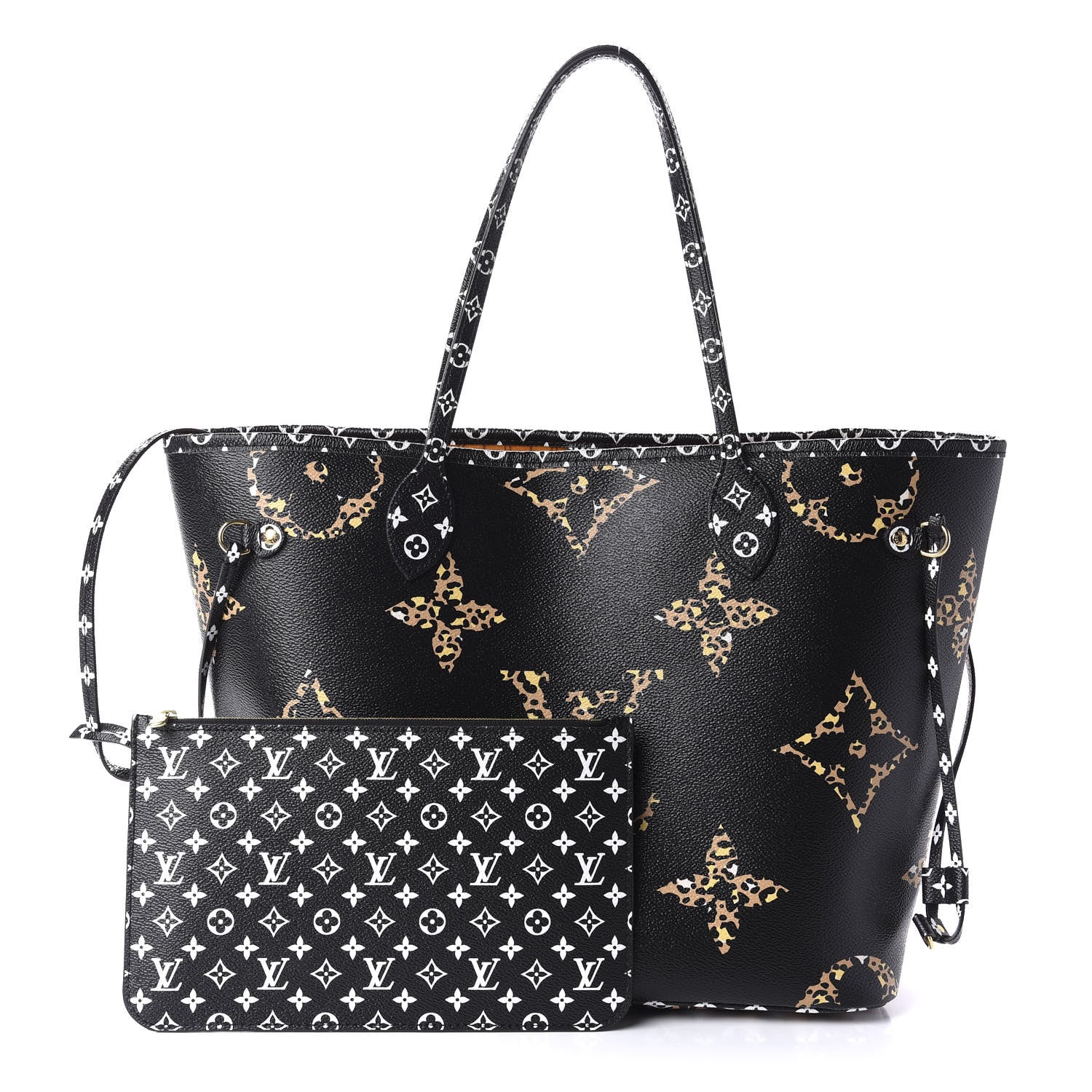 Louis Vuitton Monogram Giant Jungle Neverfull MM Black 1 of 11