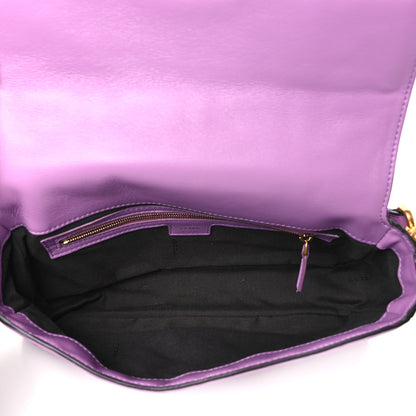 Fendi Nappa FF 1974 Embossed Baguette Agapanto 5 of 12
